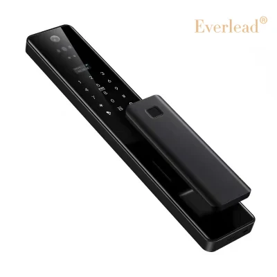 Cerradura de puerta de entrada sin llave cerrojo electrónico de teclado con teclado fácil Instalación WiFi Fingerprint Smart Door Lock