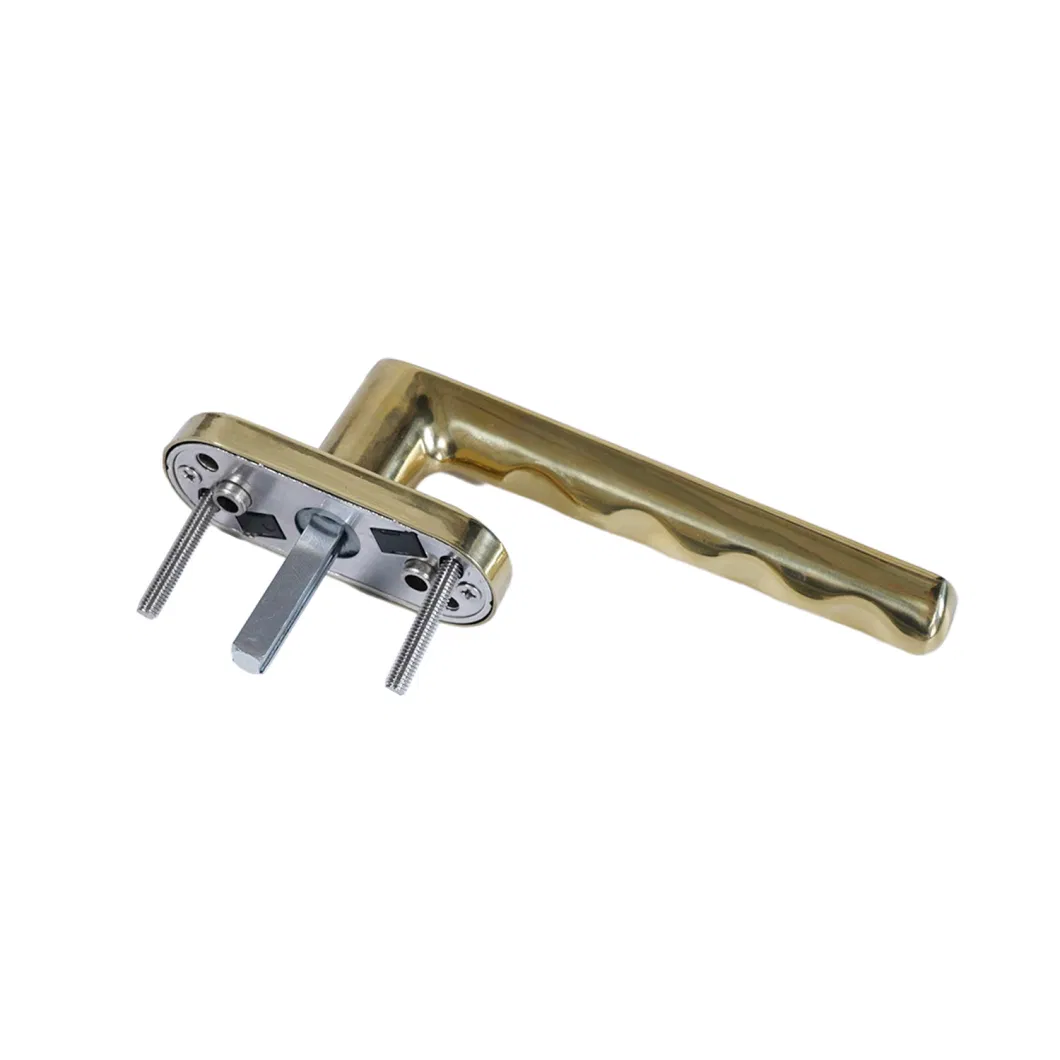 OEM Modern Stainless Steel Zinc Alloy Pull Handle Gold Color Door Handle for Bathroom Door