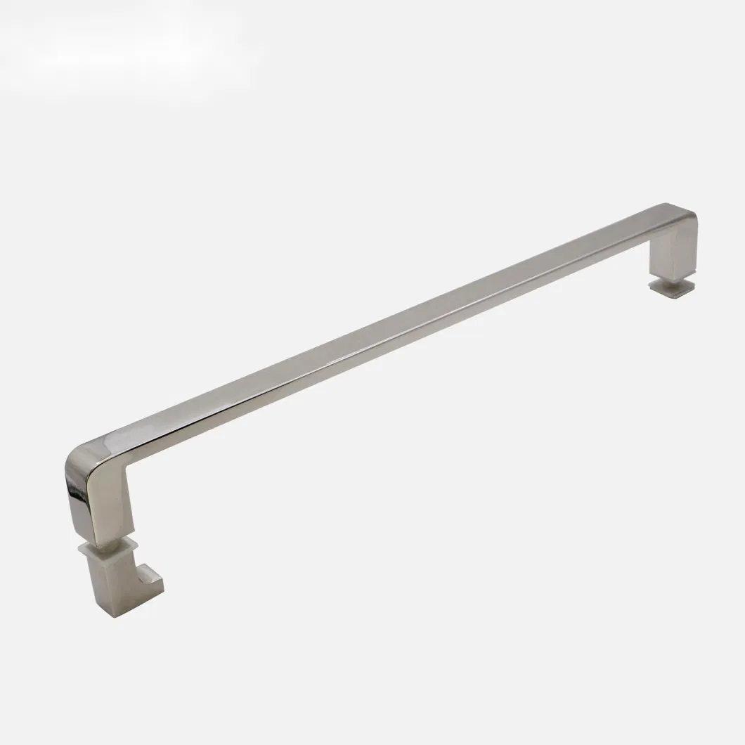 Single Side Door Pull Handle Stainless Steel Rectangular Tube Bar Glass Door Straight Shower Handle