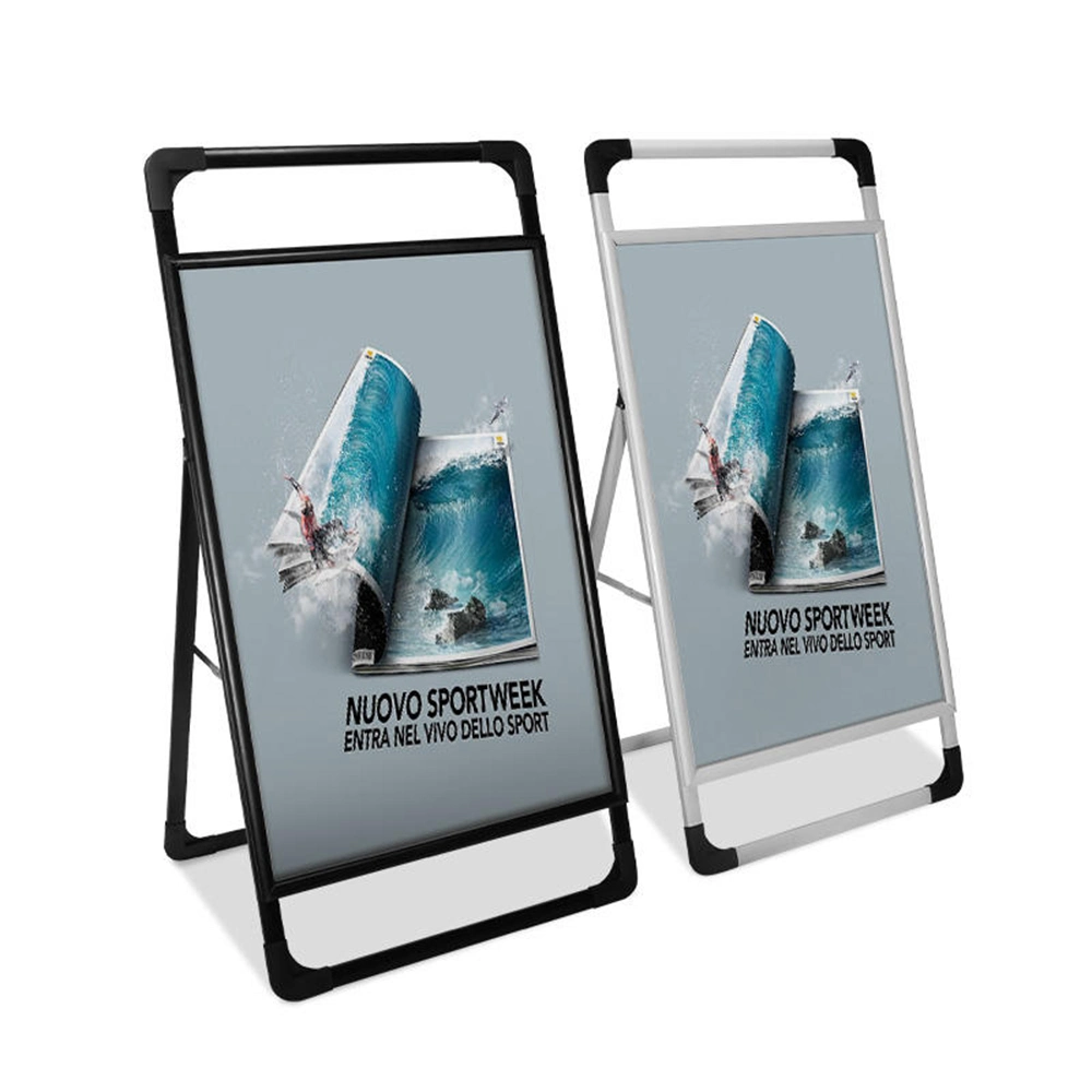 Zhenglong Aluminum a-Frame Single-Sided Handle Poster Stand Advertising Board Logo