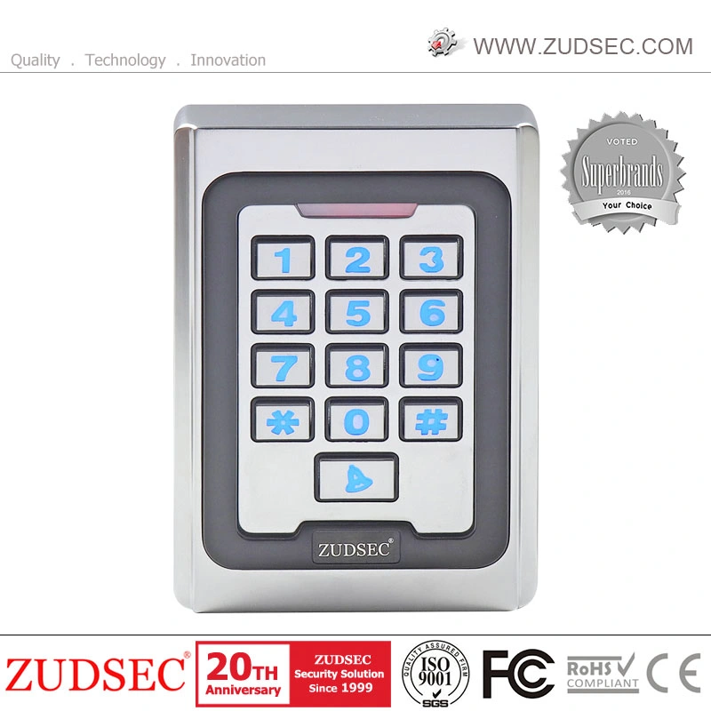 Standalone RFID Metal Access Controller Touch Keypad Wiegand26 Door Entry System