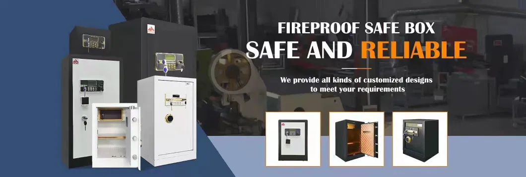 Smart Furniture Waterproof Fireproof Steel Lock Vault Safe Box