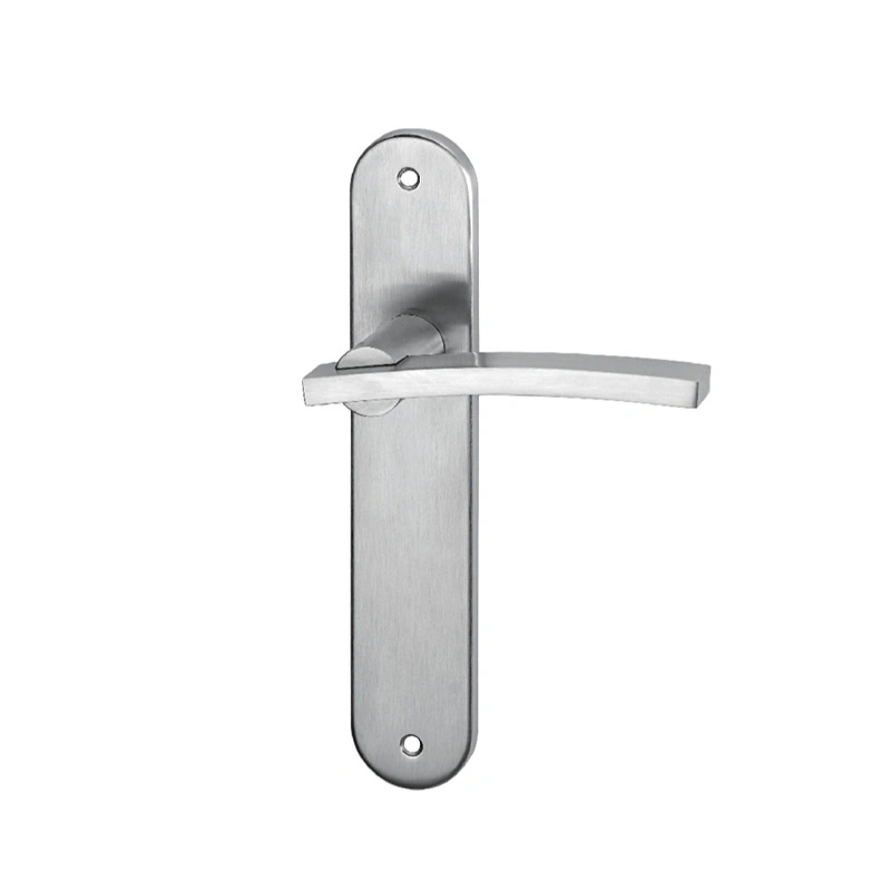 in Stock Supply Solid Stainless Steel Lever Door Handle with Plate