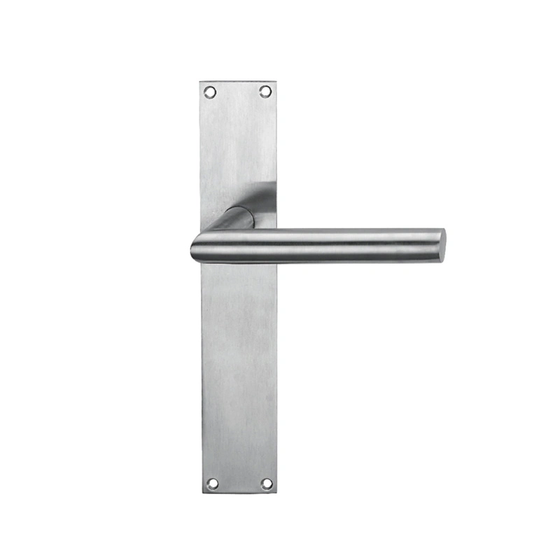 in Stock Supply Solid Stainless Steel Lever Door Handle with Plate