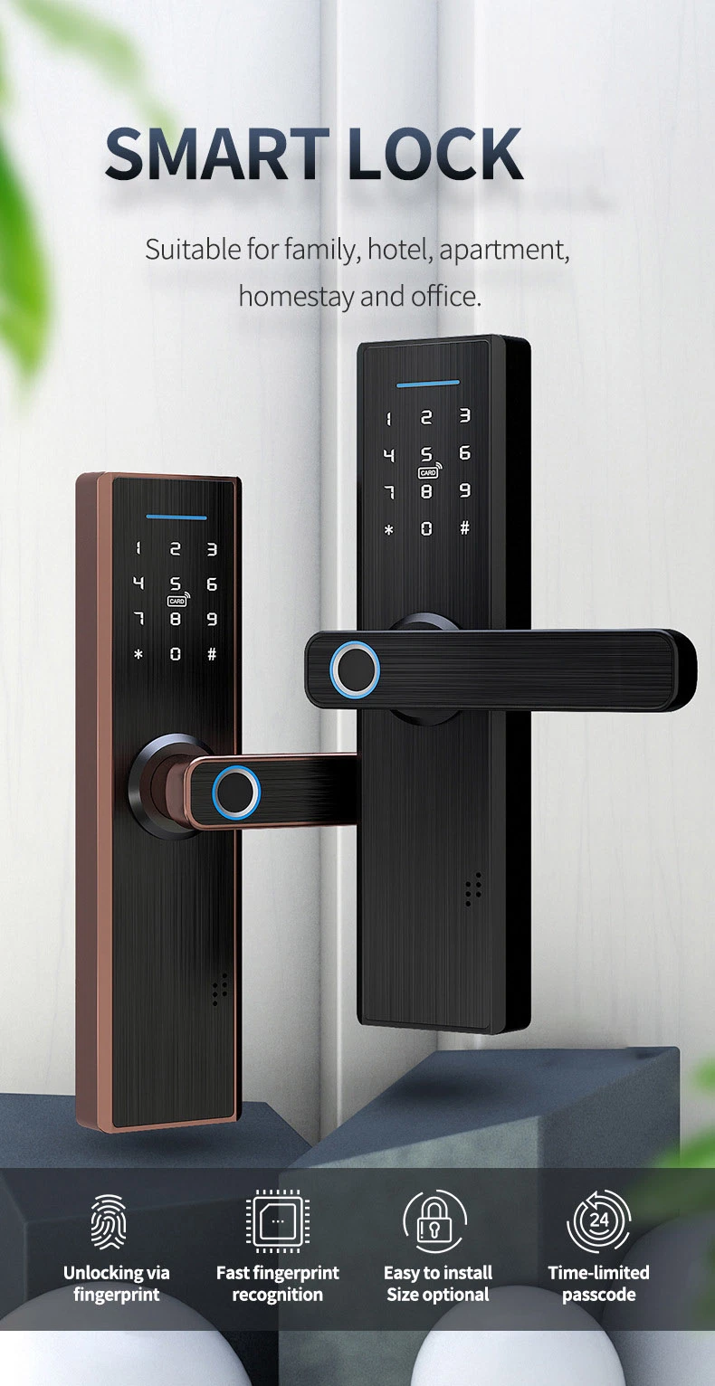 Bluetooth Ttlock Smart Biometric Fingerprint Door Lock