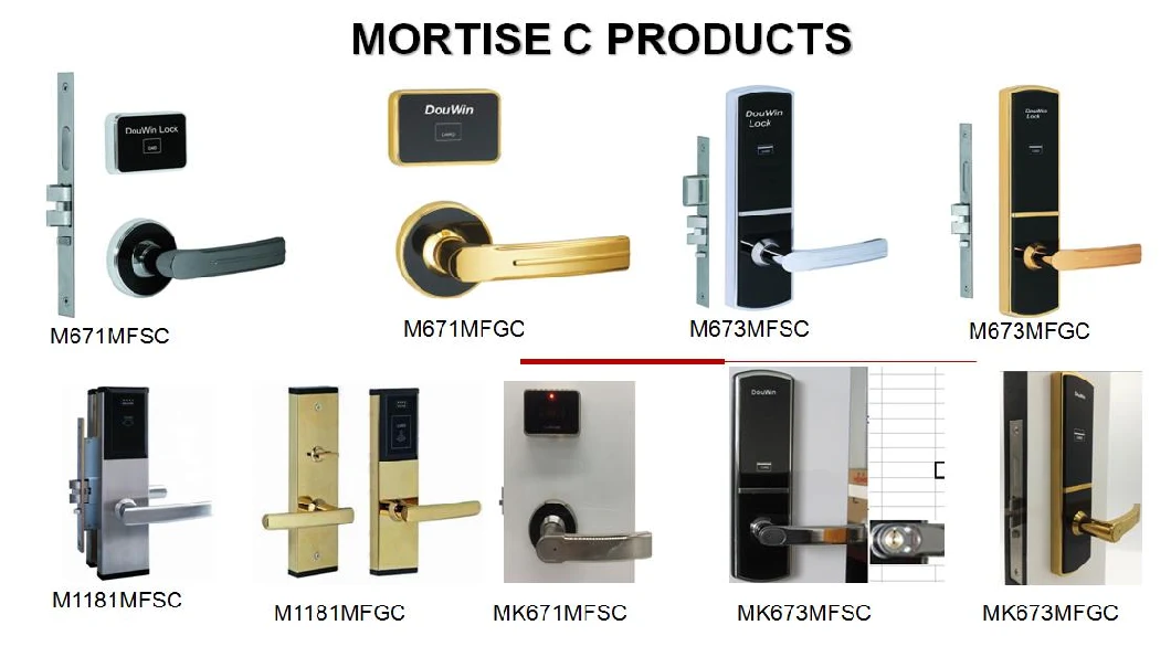 Electronic Wireless Keyless RFID Smart Lock for Hotel
