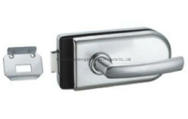 Keyless Stainless Steel Bathroom or Toilet Glass Door Handle Lock