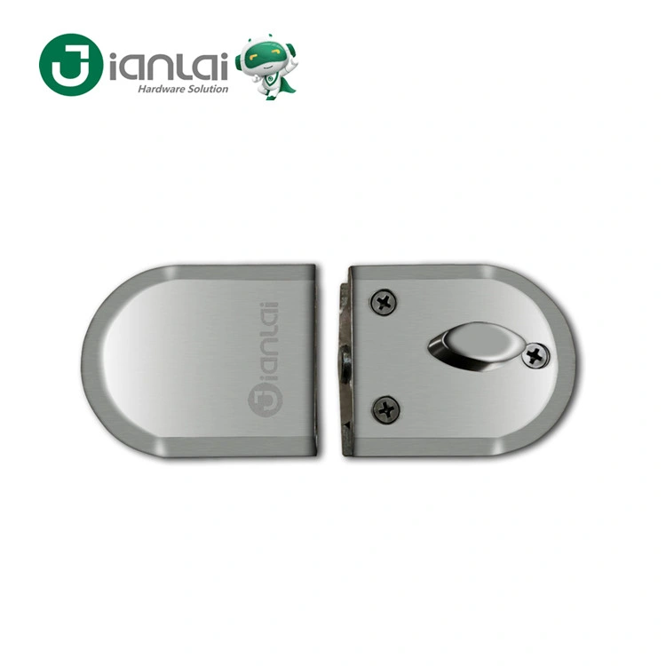 China Factory Zinc Alloy Keyless Bolt Glass Lock with Knob for Double Doors