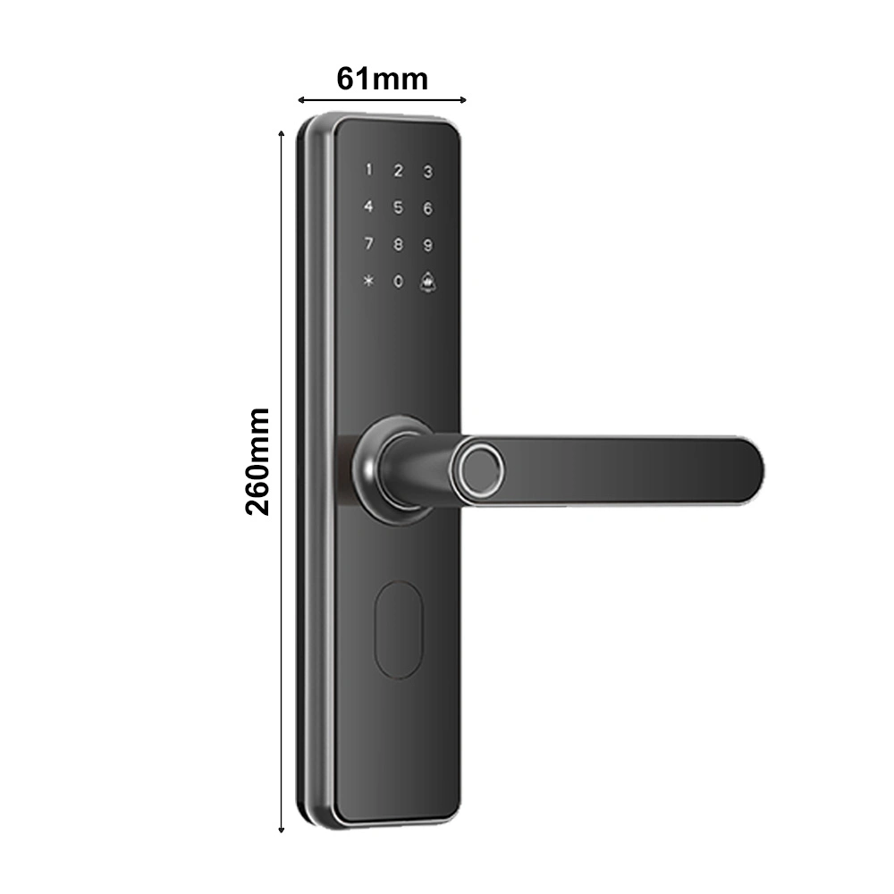 Cerradura Inteligente Exterior Door Handle Smart WiFi Tuya APP Digital RFID Card Key Digit Fingerprint Door Lock