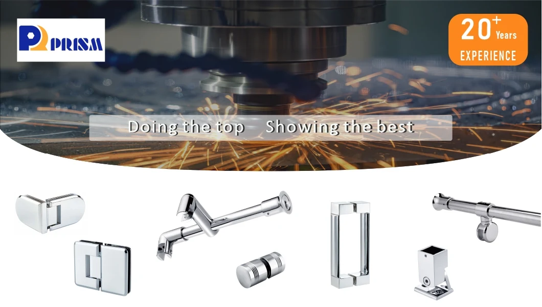 Australian Hot Selling Copper Glass Door Accessories Shower Room Glass Rectangular Arc Handle