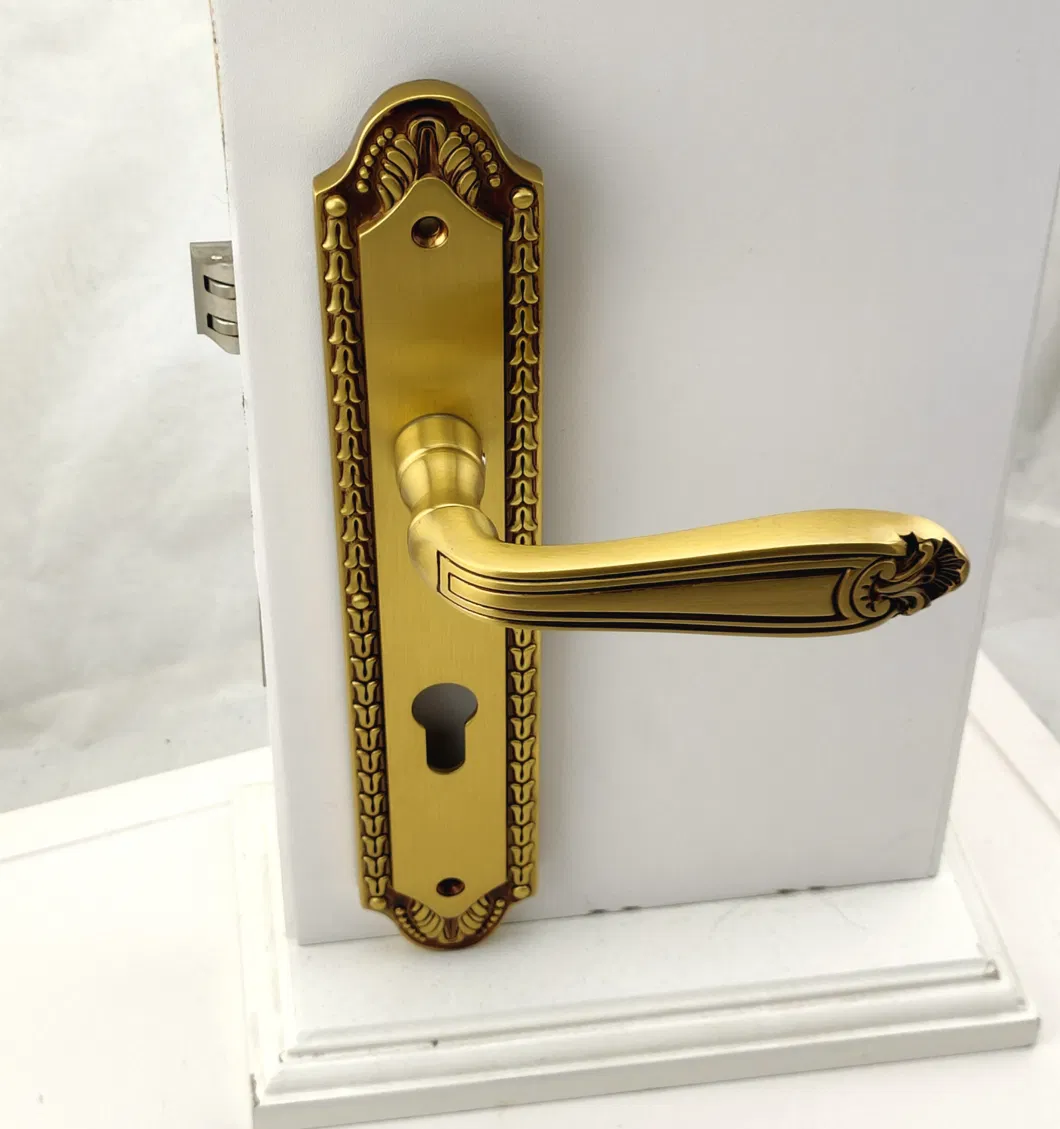 European Style Luxury Antique Brass Door Handle Lock (3003)