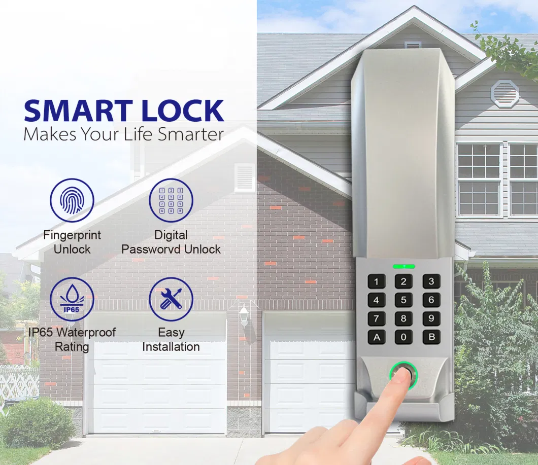 877max Garage Door Keypad Control with Fingerprint Function 893max Wireless Fingerprint