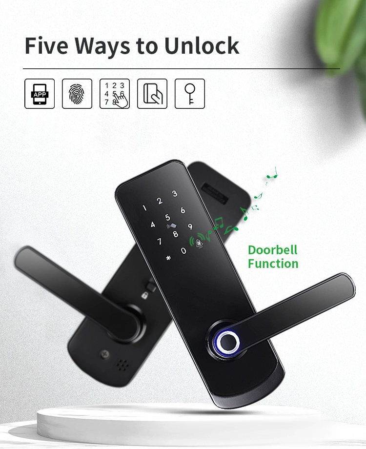 Bluetooth Biometric Fingerprint Touch Digital Keypad Smart Door Lock Latch Edition