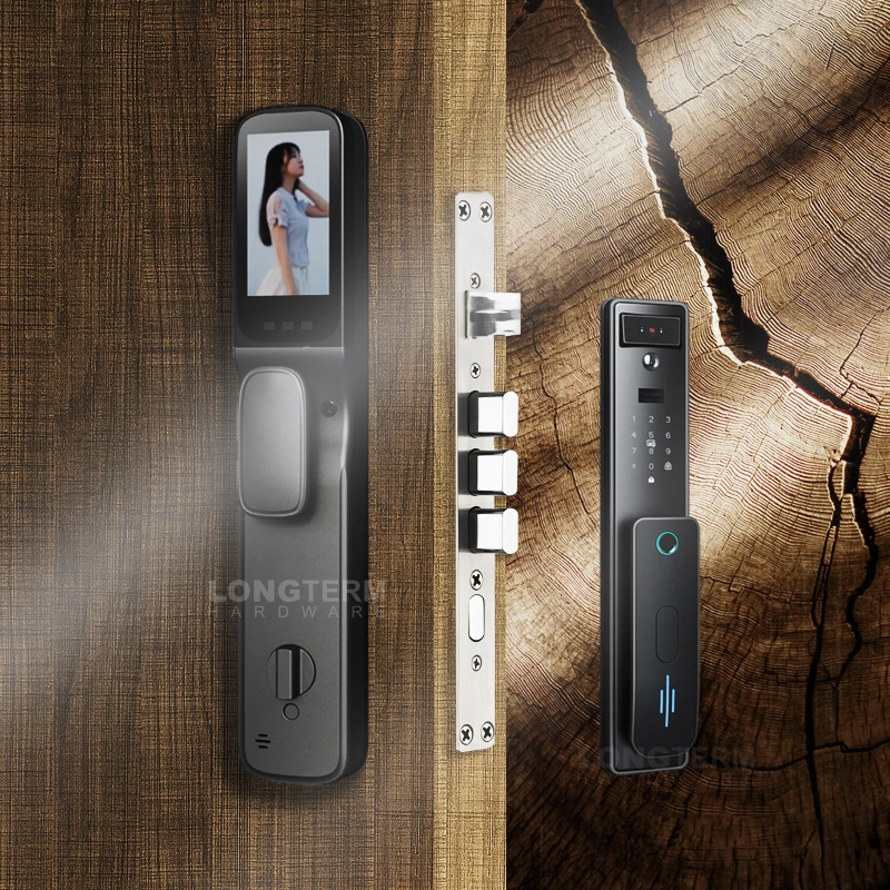 Tuya APP Remote Control 3D Face Recognition Smart Lock with Camera Fingerprint Password