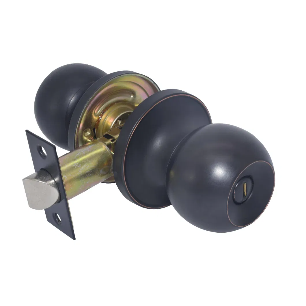 Black Orb Tubular Structure Privacy Bathroom Door Lock