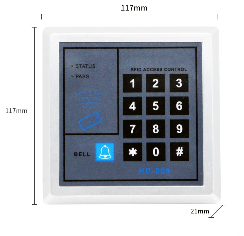 Wall Mounted Auto Door RFID Access Control Code Keypad