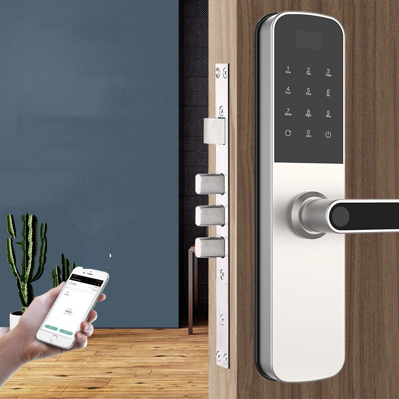 Fingerprint Passward Entry Door Handle Keyless Smart Lock