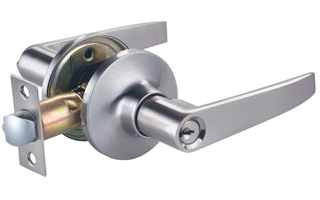 Tubular Leverset High Security Key Lock Round Entry Lever Door Lock