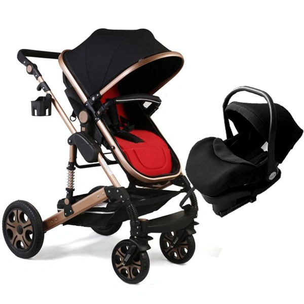 Portable Travel Luxury Iron Pram Germany 4 Baby Stroller Accessories Retractable Handle