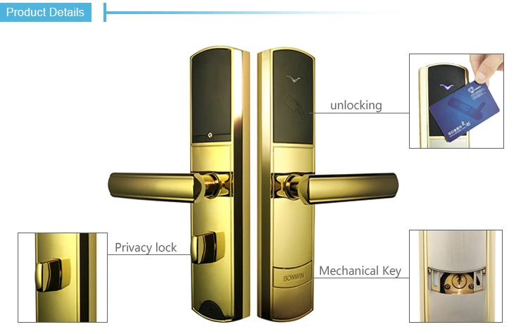 Professional Waterproof Electronic Keyless Glass Door Lock with 260 Pieces Records