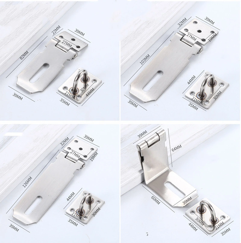 Thickened 1.7mm Latch Anti-Theft Door Lock Bolt for Drawer Cabinet Wooden Door