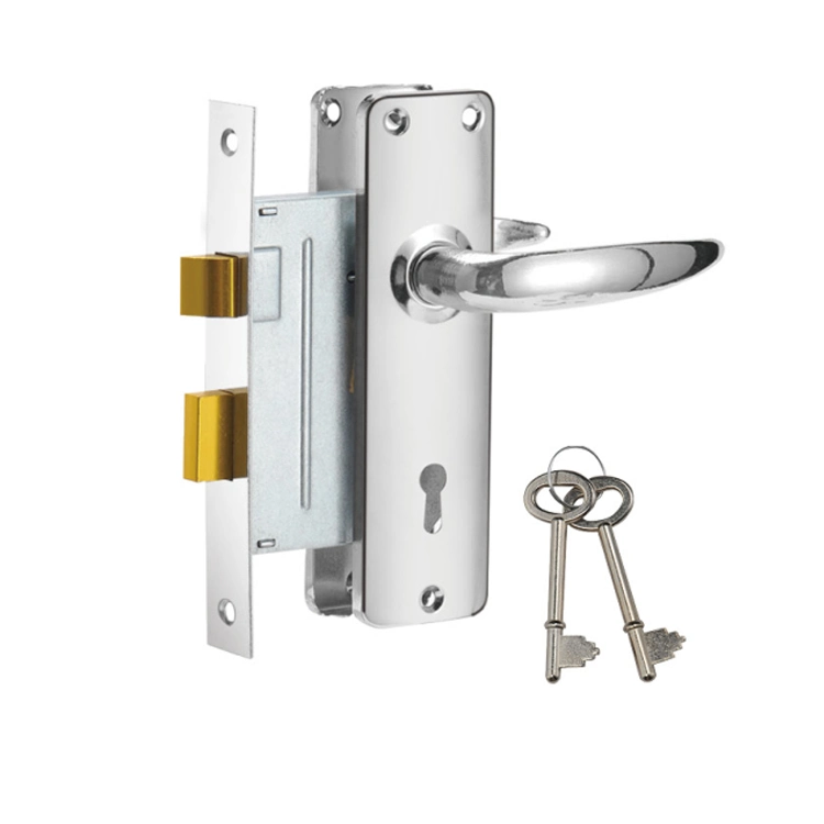 2022 New Key Door Handle Smart Mortise Lock Set
