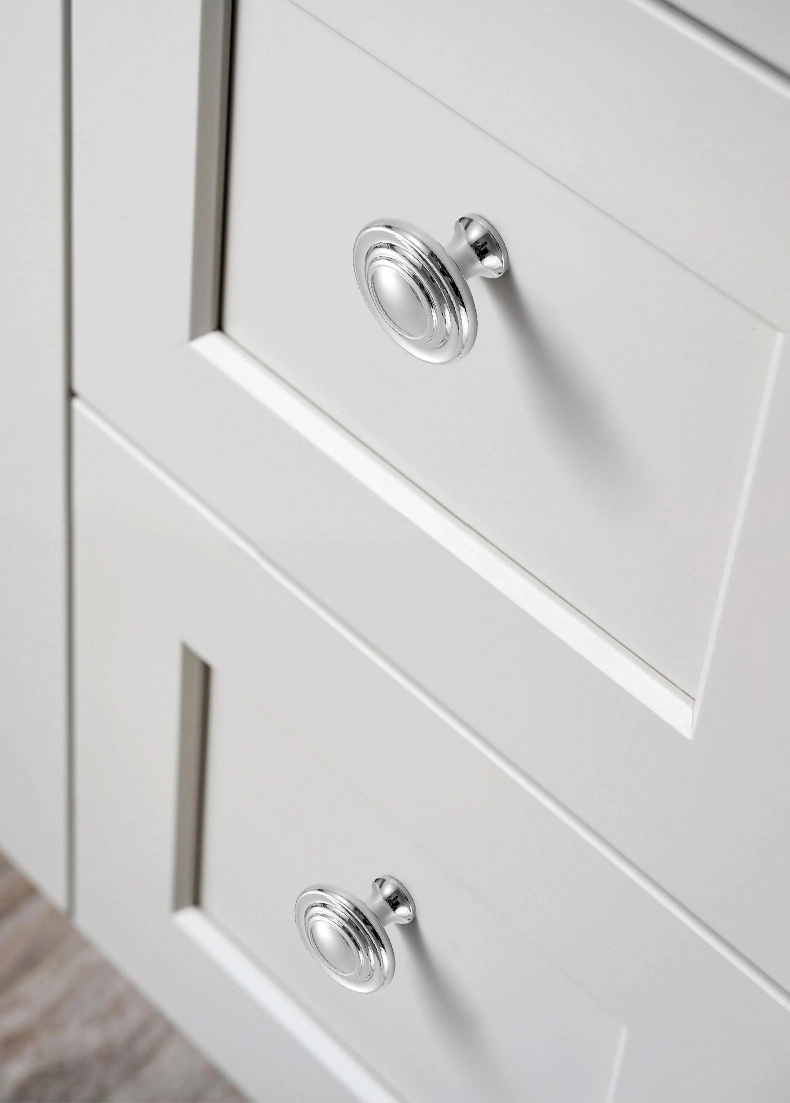 Koppalive Copper Chrome Cabinet Pull Solid Brass Kitchen Door Handle Silver Drawer Knob