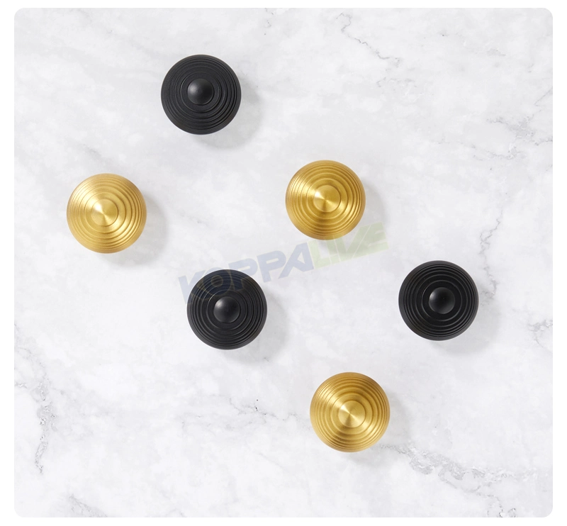 Matte Brass Ball Luxury Furniture Cabinet Wardrobe Drawer Handle Kitchen Door Spherical Round Knob