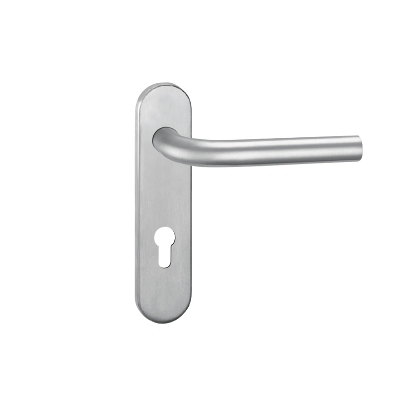 in Stock Supply Solid Stainless Steel Lever Door Handle with Plate