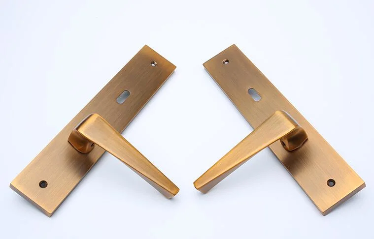 Wholesale Mortice Mortice Brass Antique Finish Double Lock Door Handle Set