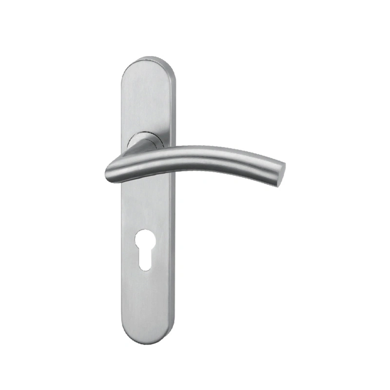 OEM European Fire Rated Door Handle with Plate