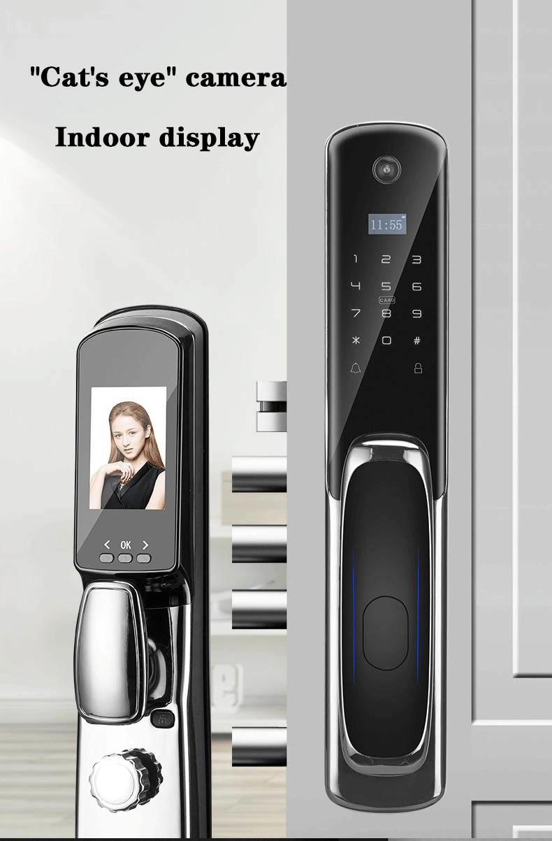 Fingerprint Lock Password Card WiFi APP Smart Electronic Door Lock