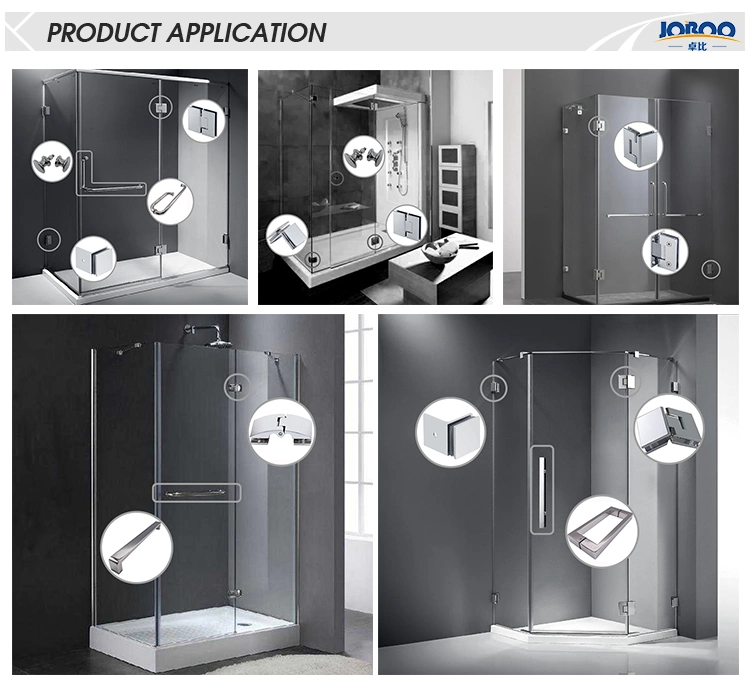 Frameless Shower Screen Brass Round Circular Grooved Knob and Handle Back to Back for Glass Door