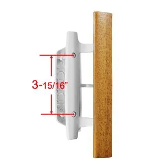 Sliding Patio Door Handle Set Replace Old or Damaged Door Handles Quickly and Easily White