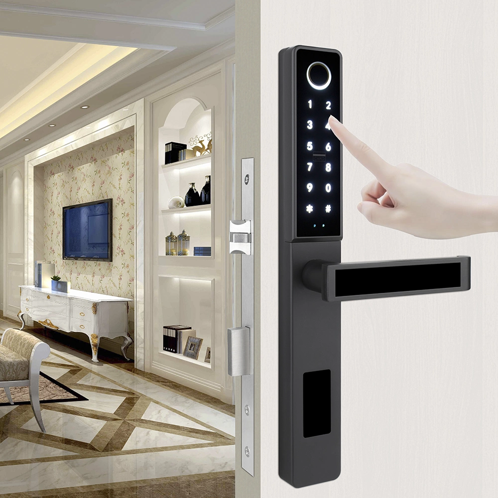 Smart Sensitive Recognition Security Password Hotel Bedroom Wood Digital Door Lock