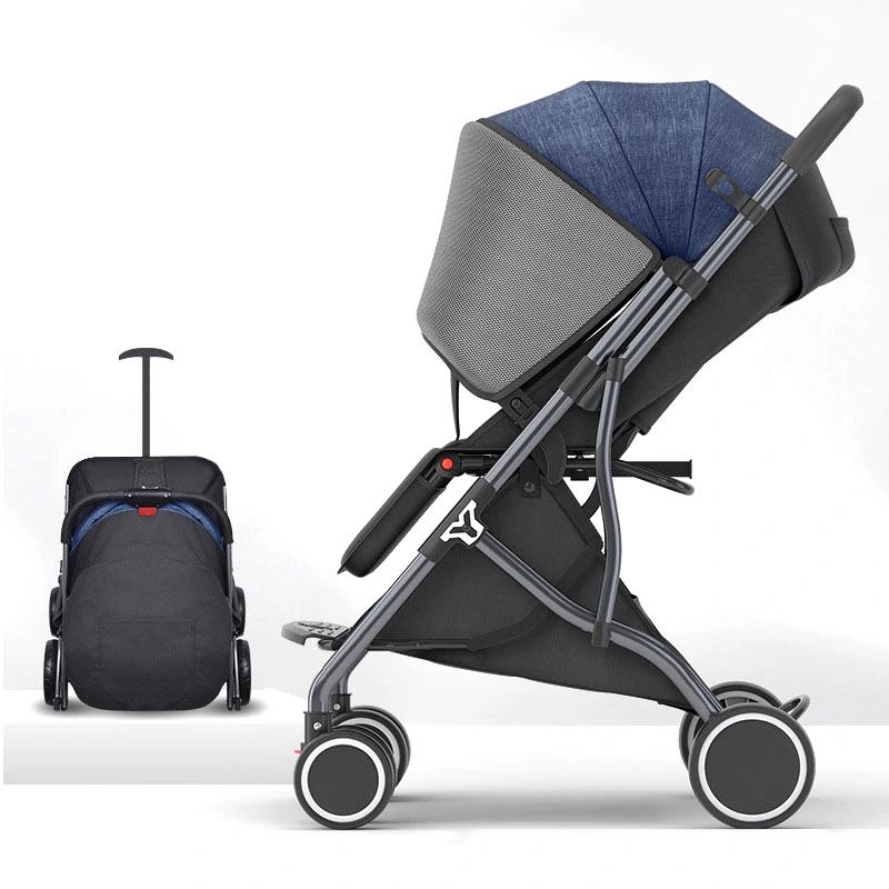 Portable Travel Luxury Iron Pram Germany 4 Baby Stroller Accessories Retractable Handle