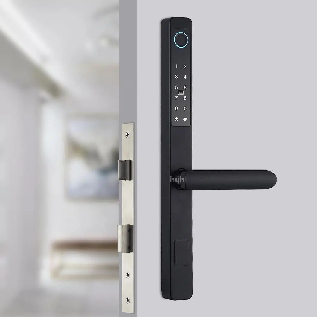 Tuya APP Sliding Glass Door Electric Fingerprint Card Intelligent Keyless Digital Smart Door Lock