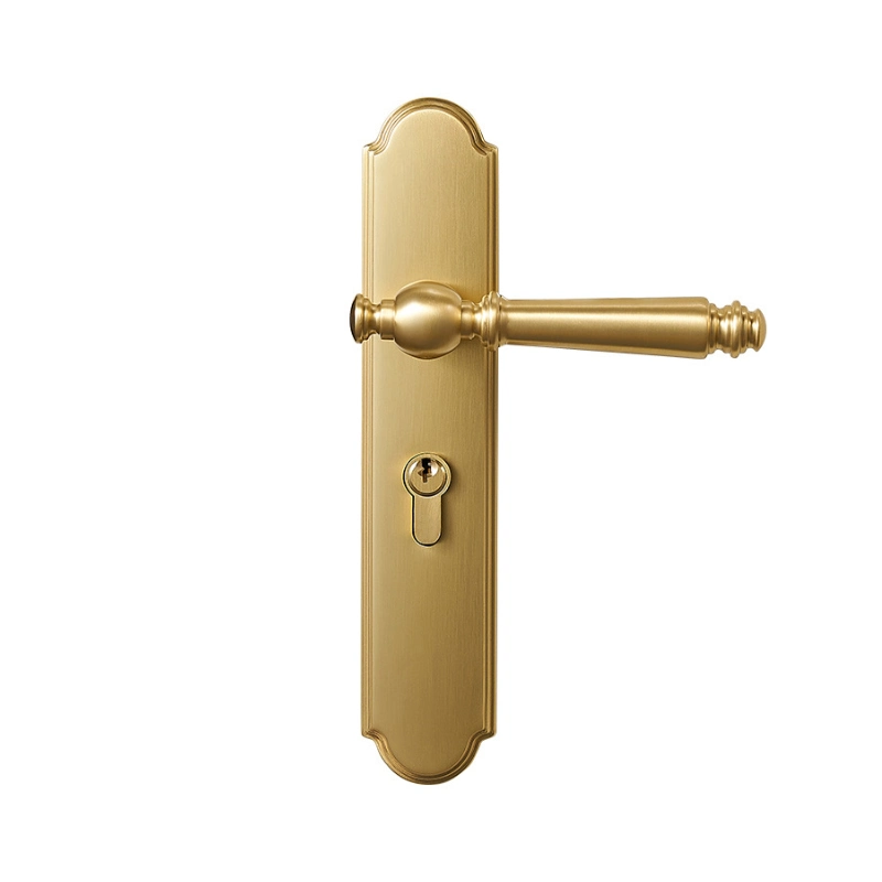 High Quality Bedroom Brass Door Lock All Copper Door Handle