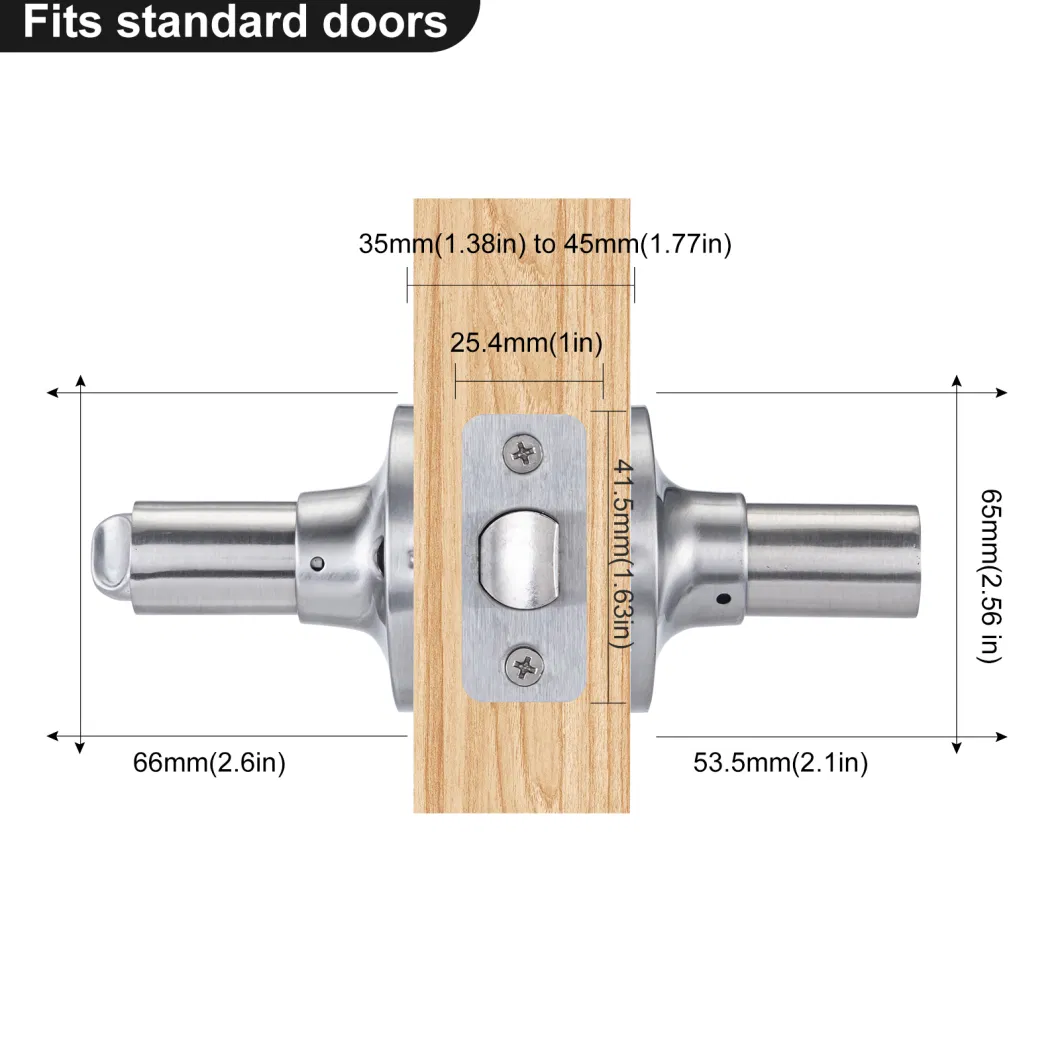 Aluminum Alloy Door Key Lock Modern Door Handle Lock Lever Lock for Front Door Lock