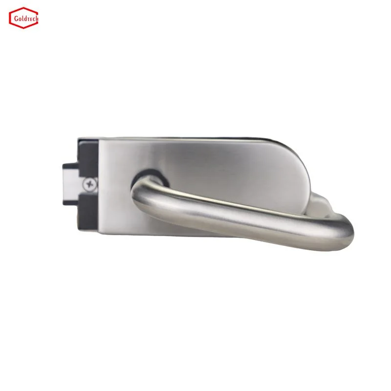 Stainless Steel Commercial Glass Frameless Keyless Door Lock with Handle