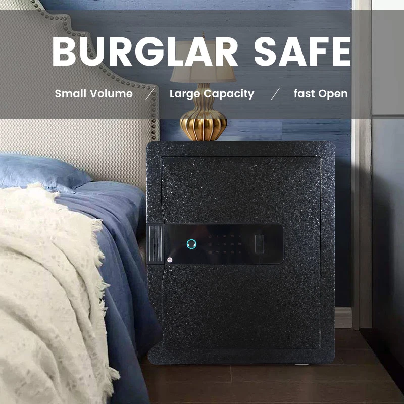 Home Smart Biometric Safe Touch Screen Digital Lock Large Security Safety Box Fingerprint Burglar Safe