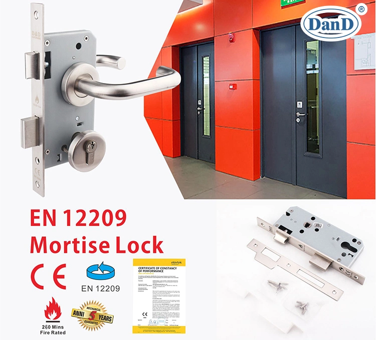 BS En12209 Fire Exterior Door Commercial Mortise Key Deadbolt Sash Lock