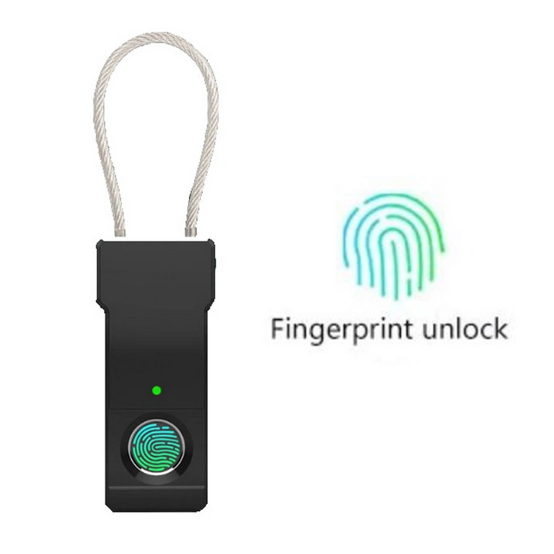 Safe Keyless Fingerprint USB Rechargeable Electric Padlock Smart Lock