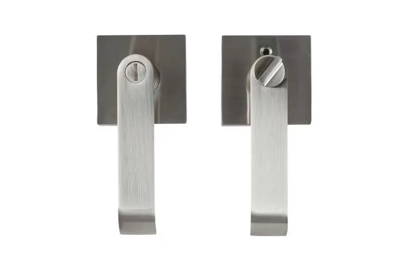 Frameless Glass Partition Bathroom Door Locks Set with Handles