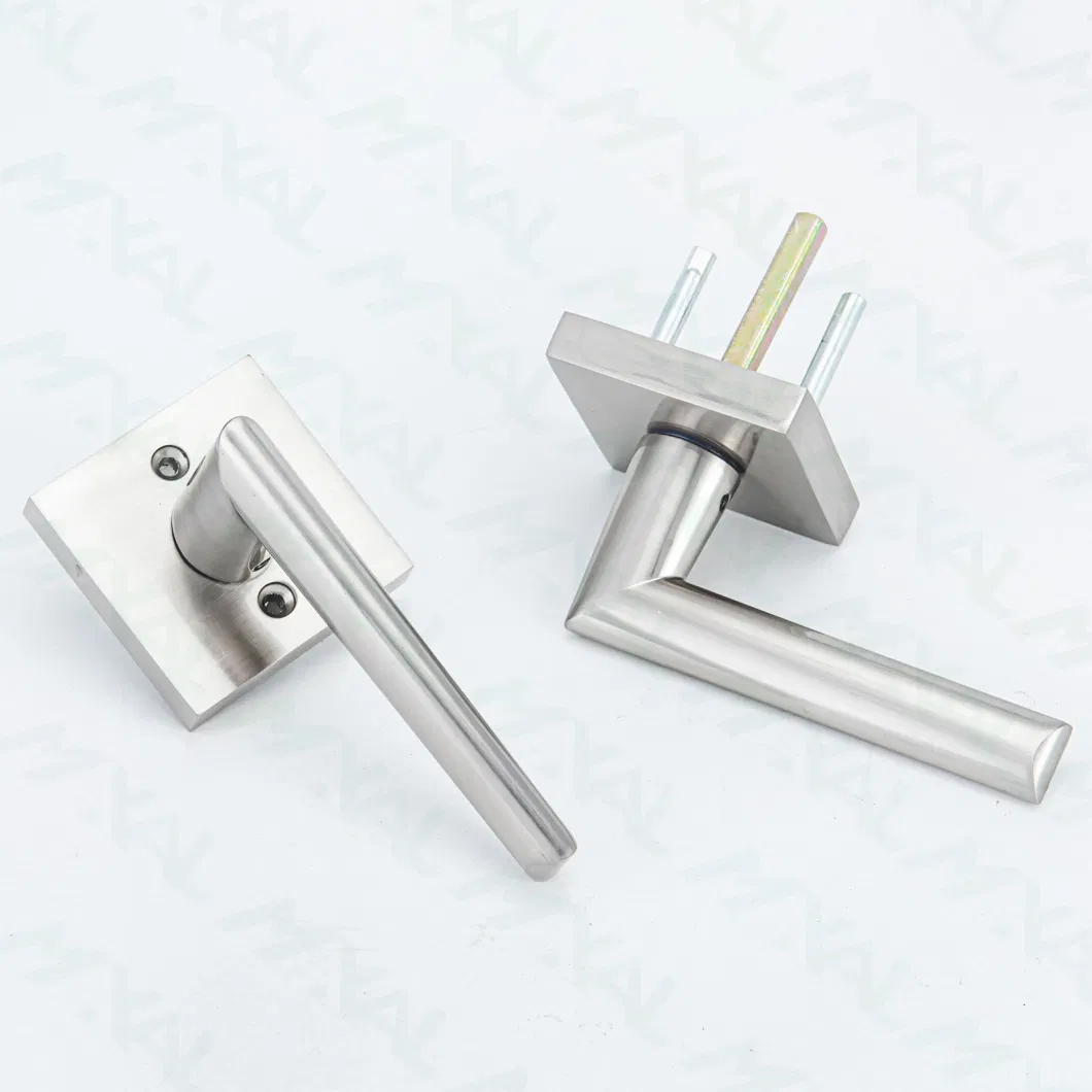 Square Handle Passage Door Lever with Zinc Alloy Interior Door Lock