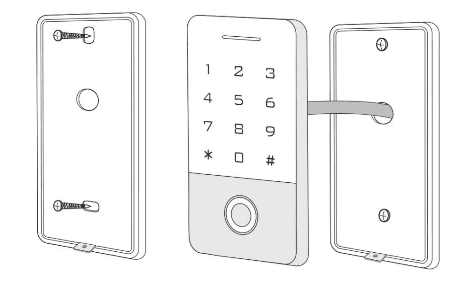 RFID Access Control System Ttlock Tuya WiFi Smart Door Lock Fingerprint Touch Access Control Keypad