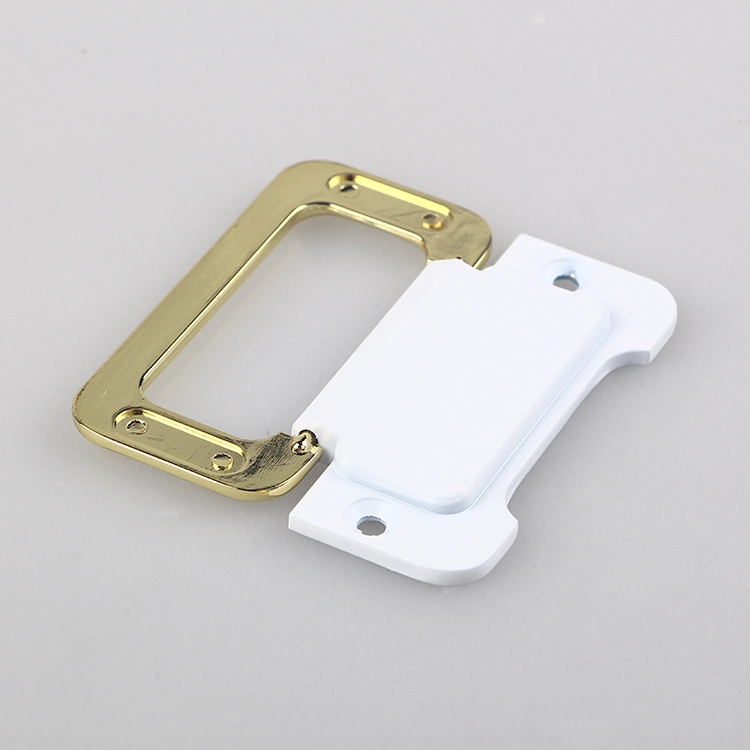 Rectangular Flat Sliding Door Ring Pulls Recessed Door Handles Invisible Closet Ring Handles White