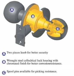 Heavy Duty Lever Lock, Door Lock, Handle Lockset for Security