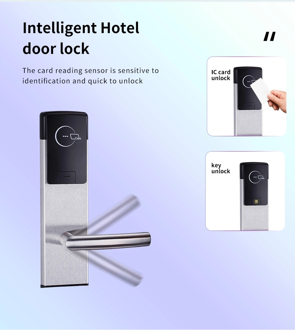 Smart RFID Hotel Lock Card Reader Entry Room Lock ANSI Standardv