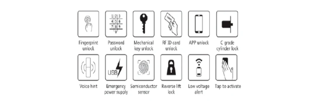 Smart Door Lock/Security Lock Smart Electric Lock Deadbolt Lock for House Apartment
